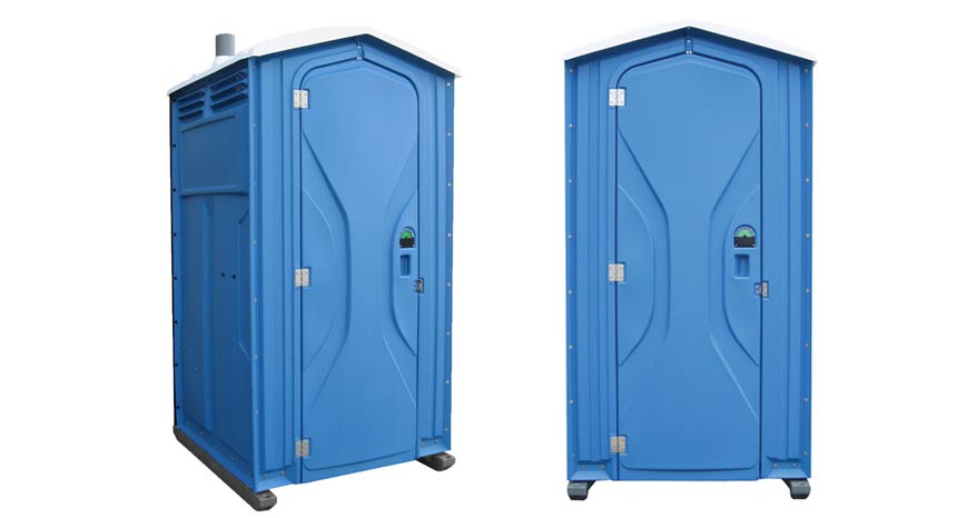 Long-term porta potty units on site in Joplin, Missouri